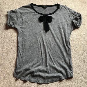 J. Crew Cotton & Silk Bow Shirt S